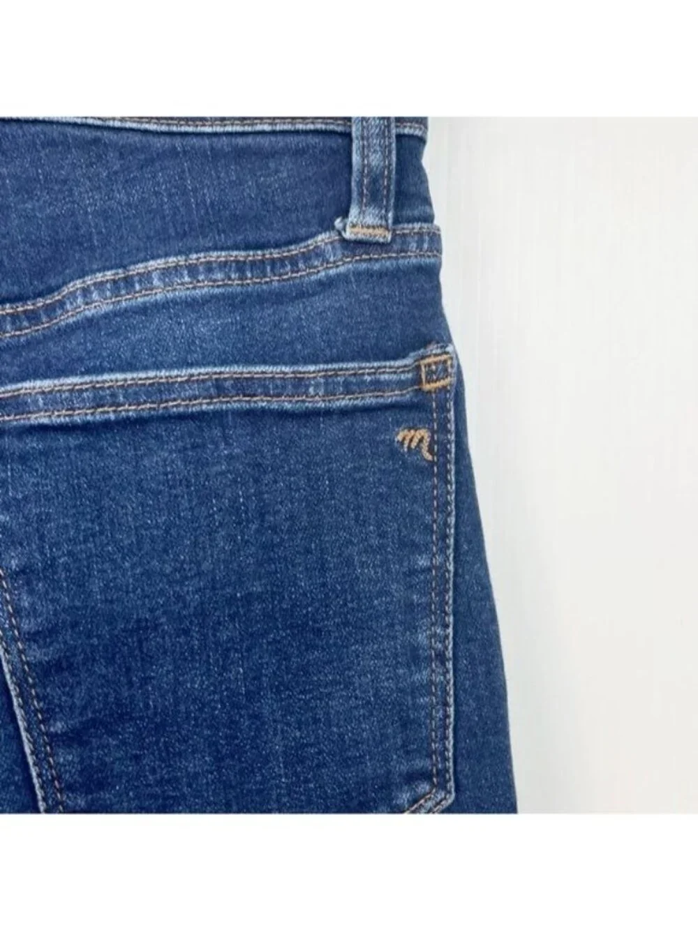 Madewell Skinny Flare high rise Blue Jeans Carleton Dark Wash NG357 size 24